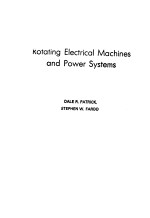 ROTATING ELE<em>C</em>TRI<em>C</em>AL MA<em>C</em>HINES AND POWER SYSTEMS