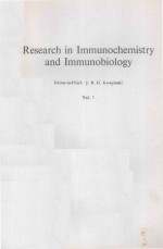 <em>RESEARCH</em> <em>IN</em> IMMUNOCHEMISTRY <em>AND</em> IMMUNOBIOLOGY VOL I