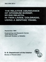 <em>THE</em> RELATIVE ABUNDANCE OF OPO<em>S</em><em>S</em>UM <em>S</em>HRIMP