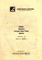 SADTLER STANDARD INFRARED VAPOR PHASE SPECTRA VOLUMES 9-10 4001V-5000V <em>WITH</em> INDICES