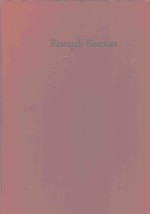 RESE<em>A</em>RCH RE<em>A</em>CTORS <em>VOLUME</em> <em>ONE</em>