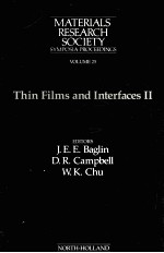 Thin Films <em>and</em> Interfaces II <em>Symposium</em> held November 1983 in Boston