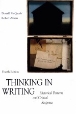 THINKING IN WRTING PHETORICAL PATTERNS AND CITICAL RESPONSE FOUTH <em>EDITION</em>