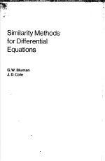 SIMILARITY METHODS FOR <em>DIFFERENTIAL</em> <em>EQUATIONS</em>