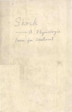 SHOCK A PHYSIOLOGIC BASIS FOR TREAT<em>M</em>ENT