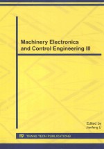 <em>MA</em>CHINERY ELECTRONICS AND CONTROL ENGINEERING III