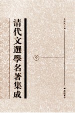 清代文选学名著集成  9