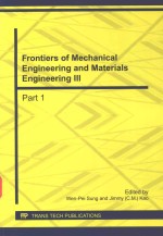 <em>FRONTIERS</em> OF MECHANICAL ENG<em>IN</em>EER<em>IN</em>G <em>AND</em> <em>MATERIALS</em> ENG<em>IN</em>EER<em>IN</em>G III PART 1