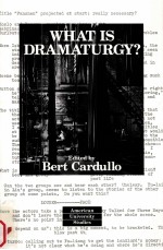 What <em>is</em> dramaturgy?
