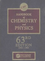 CRC HANDBOOK <em>OF</em> CHEMISTRY AND <em>PHYSICS</em> 63RD <em>EDITION</em>
