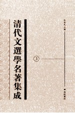 清代文选学名著集成  3