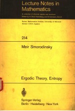LECTURE NOTES <em>IN</em> MATHEMATICS  <em>2</em>14  ERGODIC <em>THEORY</em>