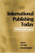 International publishing today : problems and prospects : a <em>fe</em>stschri<em>ft</em> in honour o<em>f </em>Manuel Salvat