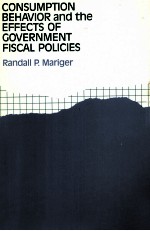 Consum<em>pt</em>ion behavior and the effects of government fiscal <em>po</em>licie