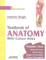 TEXTBOOK OF ANATOMY WITH COLOUR ATLAS FOURTH <em>EDITION</em> VOLUME ONE