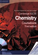 RICHARD HARWOOD AND LAN LODGE CAMBRIDGE IGCSE CHEMISTRY COURSEBOOK THIRD <em>EDITION</em>