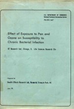 EFFECT <em>OF</em> EXPOSURE TO PAN AND OZONE ON SUSCEPTIBILITY TO CHRONIC BACTERIAL <em>IN</em>FECTION