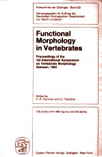 <em>FUNCTIONAL</em> MORPHOLOGY <em>IN</em> VERTEBRATES