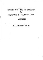 B<e<em>m</em>>A</e<em>m</em>>SIC WRITING IN ENGLISH FOR SCIENCE&TECHNOLOGY <e<em>m</em>>A</e<em>m</em>>NSWERS