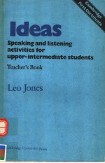 IDE<em>A</em>S SPE<em>A</em>KING <em>A</em>ND LISTENING <em>A</em>CTIVITIES <em>FOR</em> UPPER-INTERMEDI<em>A</em>TE <em>STUDENTS</em>  TE<em>A</em>CHER'B BOOK