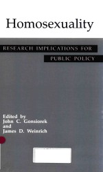 HOMOSEXUALITY <em>RESEARCH</em> IMPLICATIONS FOR <em>PUBLIC</em> POLICY