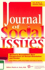 JOURNAL OF SOCIAL <em>IS</em>SUES VOL.56 NO.2 SUMMER <em>2000</em>
