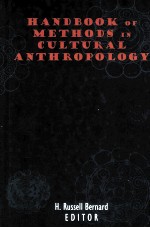 HANDBOOK <em>OF</em> <em>METHODS</em> IN CULTURAL ANTHROPOLOGY