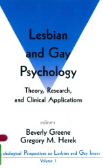 <em>L</em>ESBIAN AND GAY PSYCHO<em>L</em>OGY THEORY