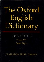 THE OXFORD <em>ENGLISH</em> DICTIONARY  <em>SECOND</em> <em>EDITION</em>  VOLUME 16