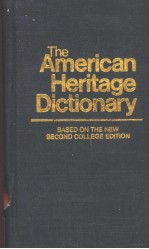 THE AMERICAN HERITAGE DICTIONARY  BASED ON THE NEW SECOND COLLEGE <em>EDITION</em>