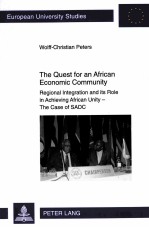 THE QUEST FOR AN AFRICAN <em>ECONOMIC</em> COMMUNITY