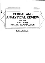 VERBAL AND ANALYTICAL REVIEW <em>FOR</em> <em>THE</em> GRADUATE RECORD EXAMINATION
