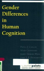 G<em>E</em>ND<em>E</em>R DIFF<em>E</em>R<em>E</em>NC<em>E</em>S IN HUMAN COGNI<em>T</em>ION