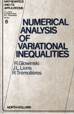 NUMERICAL <em>ANALYSIS</em> <em>OF</em> VARIATIONAL INEQUALITIES