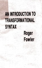 <em>An</em> <em>Introduction</em> <em>to</em> Tr<em>an</em>sformational Syntax