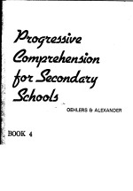 PROGRESSIVE COMPREHENSION <em>FOR</em> SECONDARY <em>SCHOOLS</em>  BOOK 4
