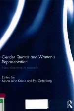 GENDER QUOTAS <em>AND</em> WOMEN'S REPRESENTATION NEW DIRECTIONS <em>IN</em> <em>RESEARCH</em>