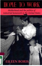 HOME TO WORK MOTHERHOOD AND THE PHILITICS <em>OF</em> INDUSTRIAL HOMEWORK IN THE UNITED STATES