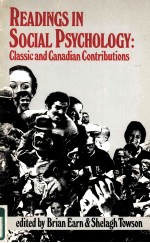 READ<em>IN</em>GS <em>IN</em> <em>SOCIAL</em> PSYCHOLOGY:CLASSIC AND CANADIAN CONTRIBUTIONS