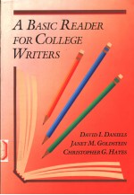 <em>A</em> B<em>A</em>SIC RE<em>A</em>DER FOR COLLEGE WRITERS