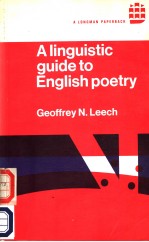 A LINGUI<em>S</em>TIC <em>GUIDE</em> <em>TO</em> ENGLI<em>S</em>H POETRY