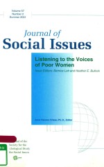 <em>JOURNAL</em> <em>OF</em> <em>SOCIAL</em> <em>ISSUES</em> VOL.57 <em>NUMBER</em>.2 2001