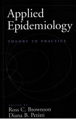 <em>APPLIED</em> EPIDEMIOLOGY  THEORY TO PRACTICE