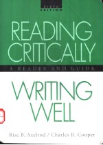 RE<em>A</em>D<em>IN</em>G CRITIC<em>A</em>LLY <em>A</em> RE<em>A</em>DER <em>A</em>ND GUIDE  SIXTH EDITION