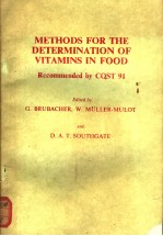 <em>METHODS</em> FOR THE DETERMINATION <em>OF</em> VITAMINS IN FOOD