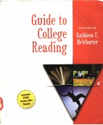 <em>GUIDE</em> <em>TO</em> COLLEGE READING  <em>S</em>IXTH EDITION