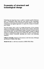 Economics <em>of</em> structural and <em>technological</em> change