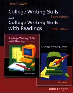 COLLEGE WRITING SKILLS AND COLLEGE WRITING SKILLS WITH READINGS  SIXTH <em>EDITION</em>