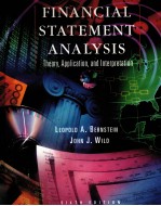 <em>FINANCIAL</em> STATEMENT <em>ANALYSIS</em>  THEORY，APPLICATION，<em>AND</em> INTERPRETATON  SIXTH EOITION