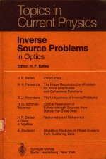 INVERSE SOURCE <em>P</em>ROBLEMS IN O<em>P</em>TICS